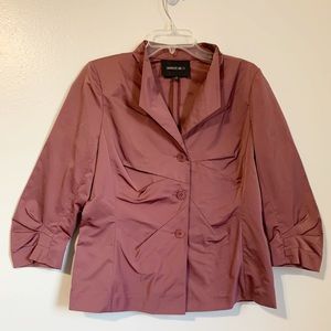 Layfayette 148 New York Blazer 12 Purple Ruched Dressy Women Large 🔥SALE🔥